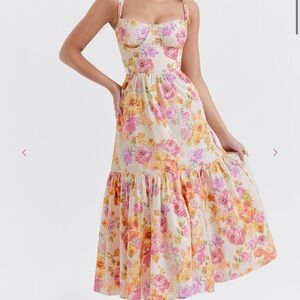 BNWT House of CB ELIA Ivory Floral Sundress